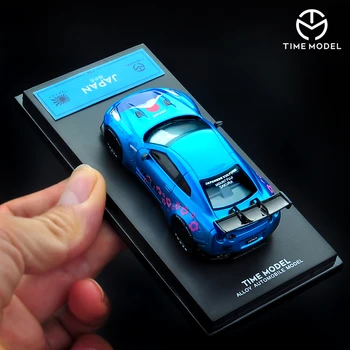 

NEW 1: 64 Alloy GTR Cherry Blossom Wide-Body Modified Version Alloy Model Car Collection Toys