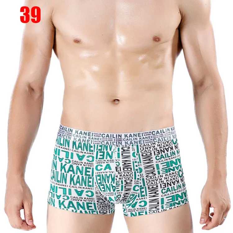 39 Трусы-боксеры из Ice Silk боксеры с изображением из мультфильма, Ethika Для мужчин нижнее белье Homme calecon шорты-боксеры мужские трусы-боксеры с принтом нижнее белье брюки BS 06 - Цвет: 39