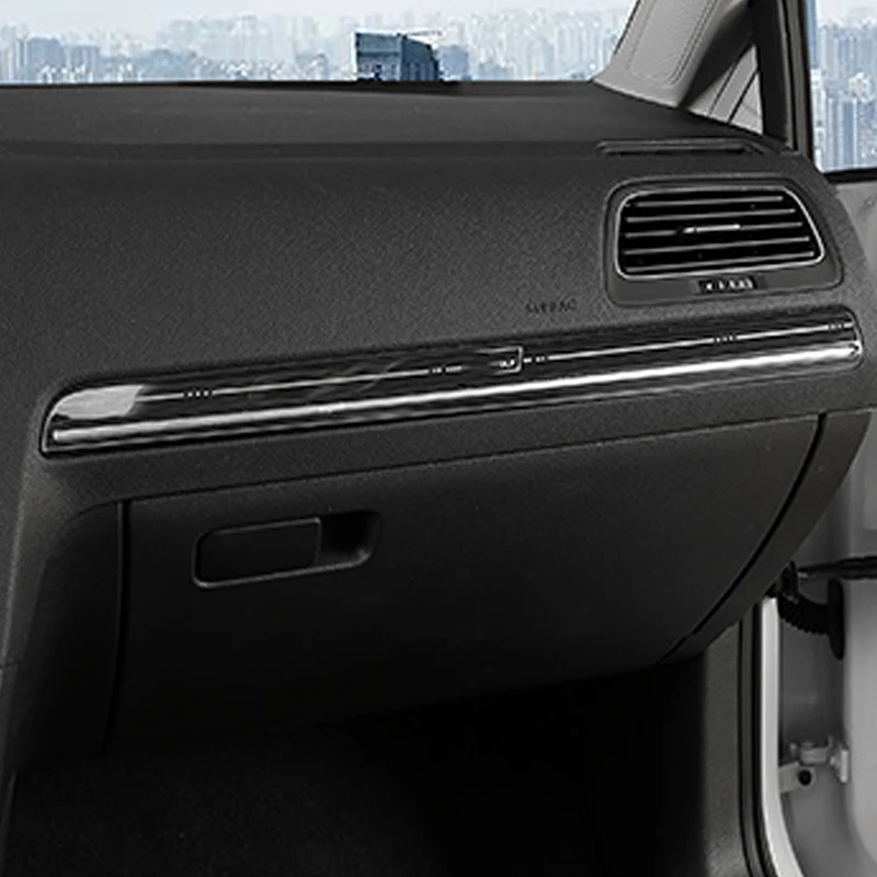 Carманго для VW Volkswagen Golf 7 Golf 7,5 MK7 2013- автомобильное ПАССАЖИРСКОЕ СИДЕНЬЕ хромированная накладка рамка наклейка интерьерные аксессуары