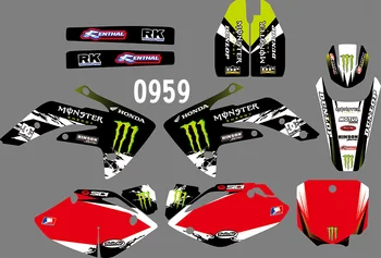 

0959 Motorcycle DECALS STICKERS FOR HONDA CR150R 2007 2008 2009 2010 2011 2012 2013 2014 2015 2016 2017 2018