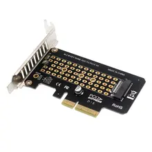 Adaptateur carte d'extension pour ordinateur de bureau, SSD NVME M.2 à PCIE3.0 X4 Riser avec déflecteur, Support 2230/2242/2260/2280 SSD