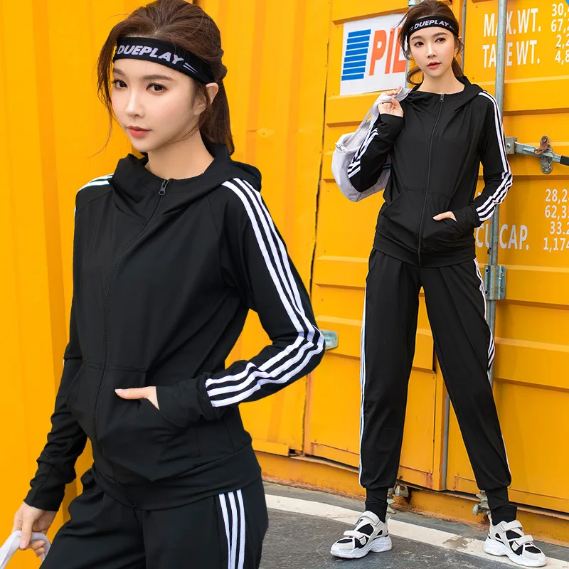 

Yoga Clothes Suit Women's Gym Sports Running Quick Drying Clothes Coat Harem Pants Fitness Suit Spring And Summer Two-Piece Set