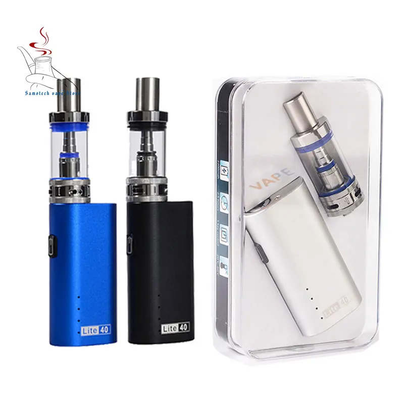 

Jomo Tech Lite 40wVape Kit Jomo 40W Box Mod Mini with 2200mAh battery and 3ml Lite e-cigarette evaporator tank