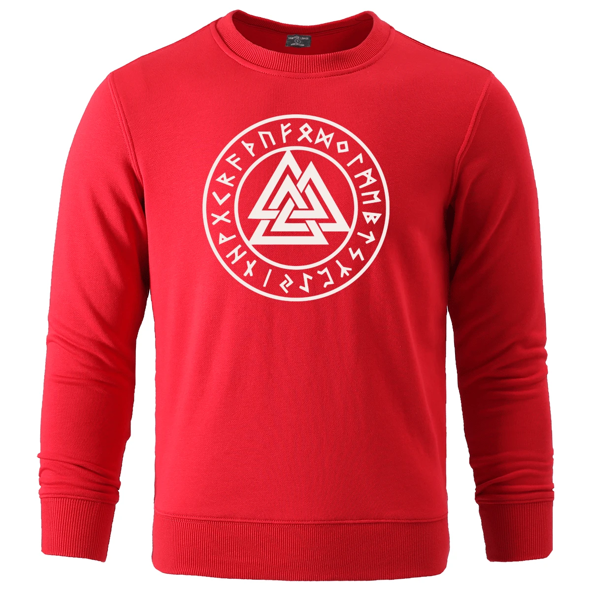 2019 Autumn Winter Hot Sale Fashion Hooded Men Casual Clothing Vikings Symbols Hip Hop Pullover Sweatshirts 4