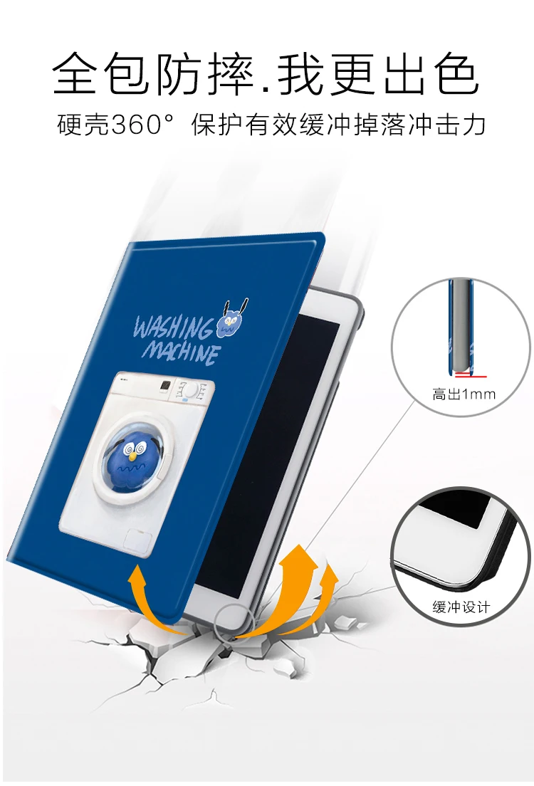 Милый мультфильм PU кожаный раскладушка для Apple Ipad Mini 1 5 Ipad Pro 11 10,5 Ipad Air 3 Air 1 2 полное покрытие ударозащитный чехол