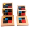 Montessori Arithmetic Algebraic Binomial Cube Trinomial Cube Wooden Toys Mathematics Materials for Elementary Wooden Math Toys 2
