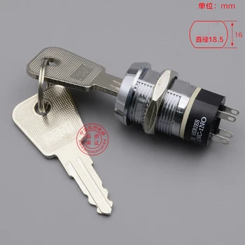 

Brand New Single Pull Power Lock Key Switch 2801 with Key Car Abutment Mitsubishi ji zhan suo Elevator Accessory