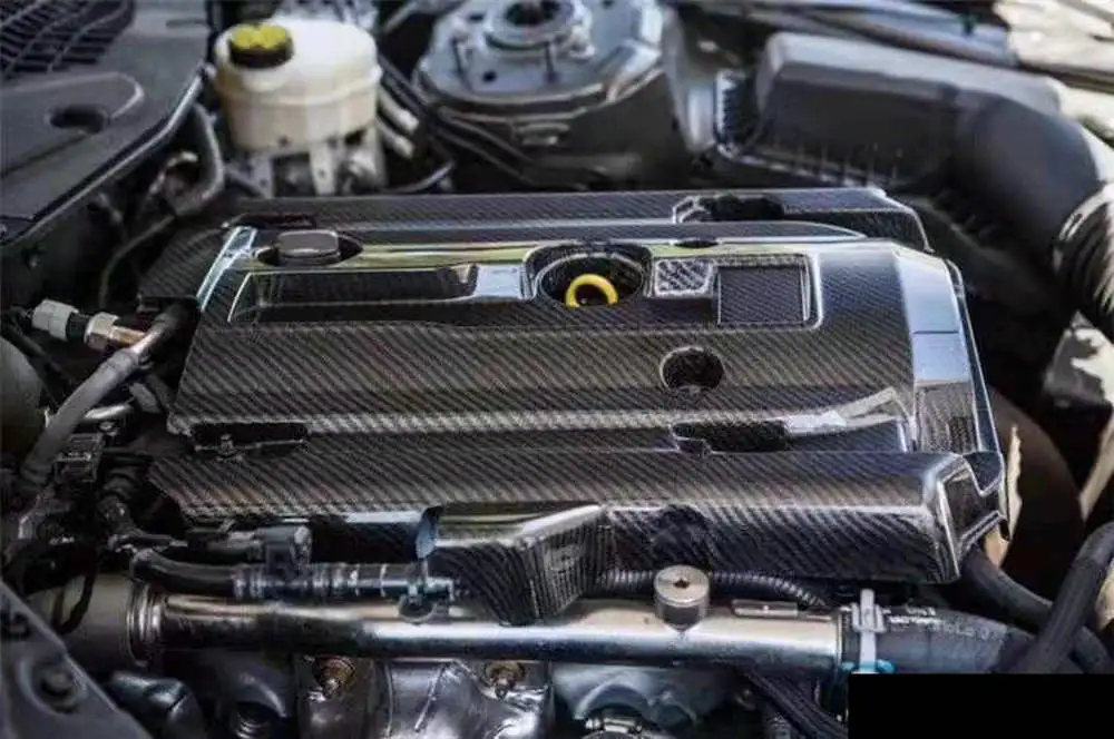 Крышка двигателя из настоящего углеродного волокна, декоративная крышка капота переднего бампера автомобиля для Ford Mustang 2,3 T