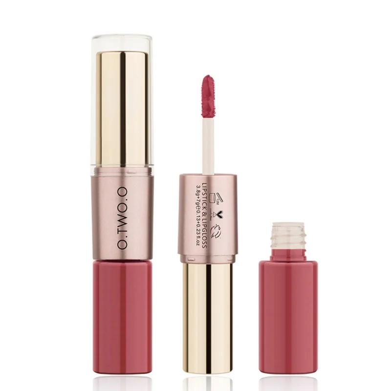 

12Colors Velvet Matte Lipstick & Lipgloss Makeup Cosmetics Set Long-lasting Maquillaje Waterproof Lip Gloss Rouge Kit