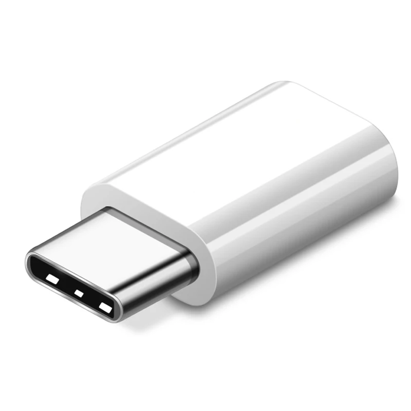 Белый USBC OTG type C USB адаптер для samsung S10 Plus Xiaomi mi x 2 3.2A Быстрая зарядка mi cro USB конвертер для Xiaomi mi 9 huawei P30 - Цвет: Белый