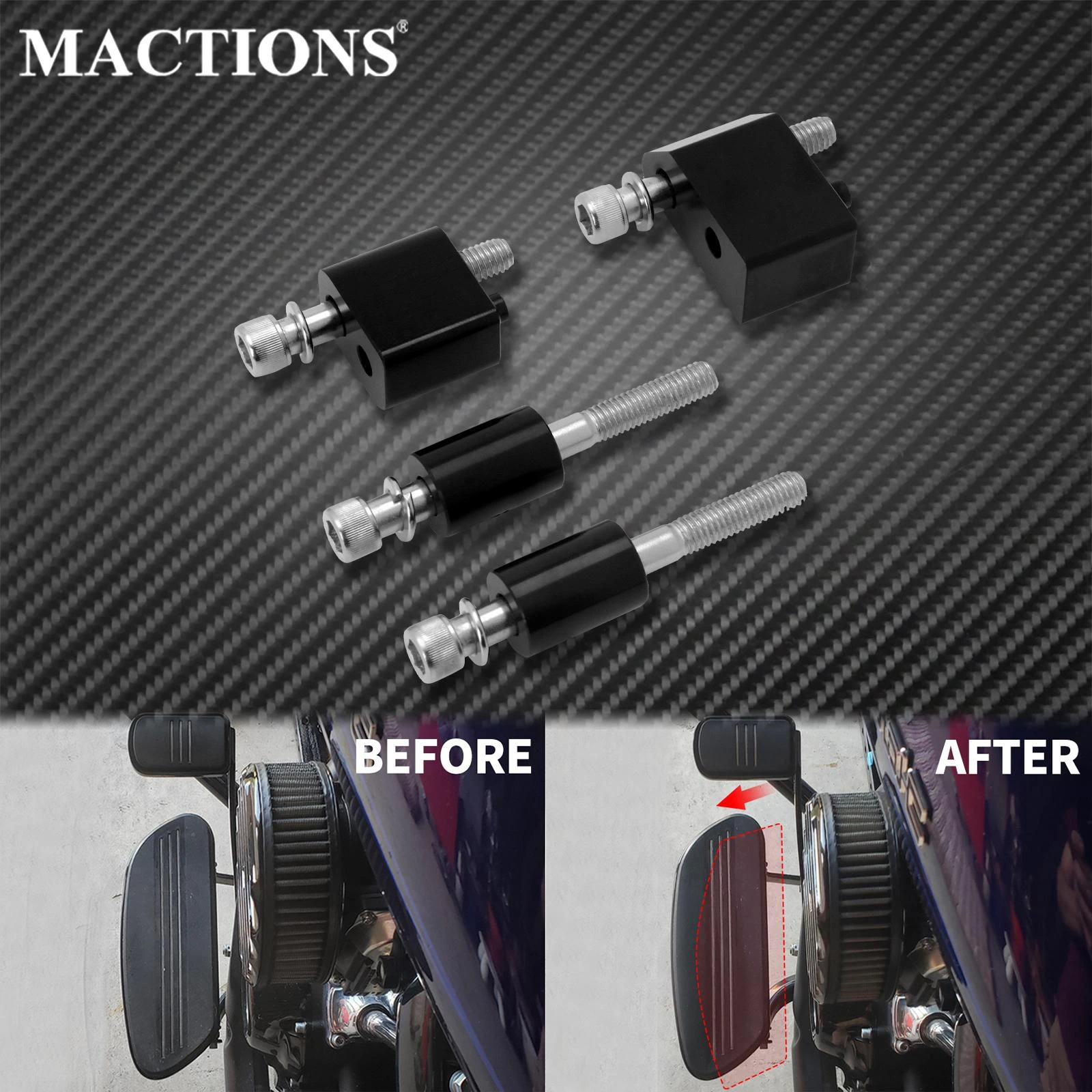 Motorcycle Driver FloorBoard Spacer 11/4'' Extension Kits For Harley