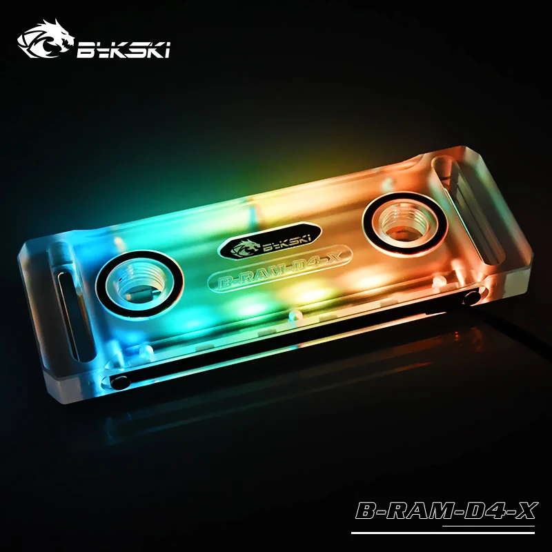 Bykski RAM Water Cooling Block use for Dual Channel 2pcs RAM or 4 Channel 4pcs RAM 4