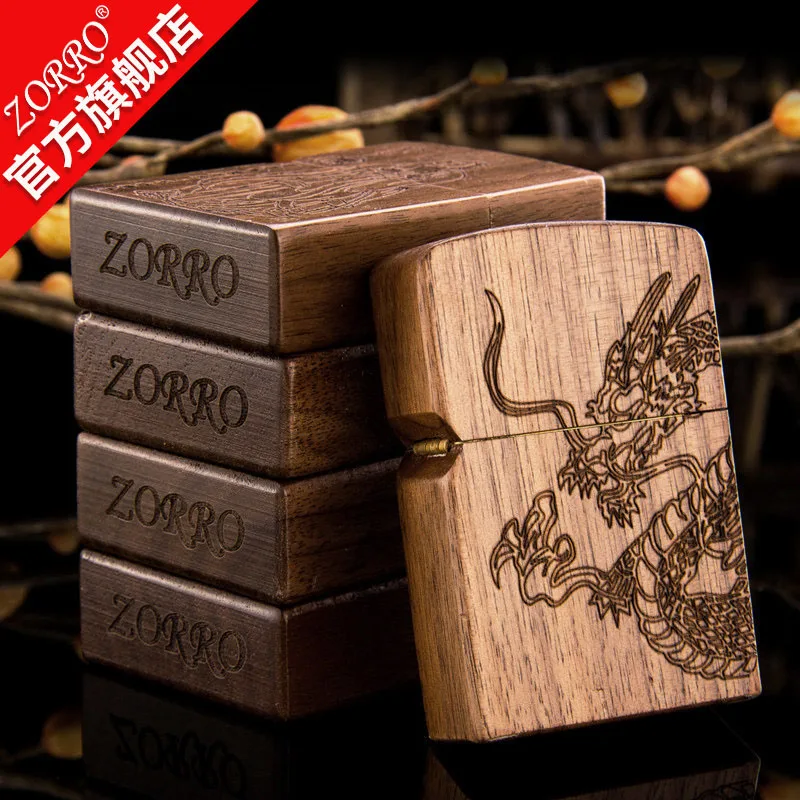 Zorro kerosene lighter, dragon wood limited edition, personality creative men's lighter gift gift to send boyfriend father