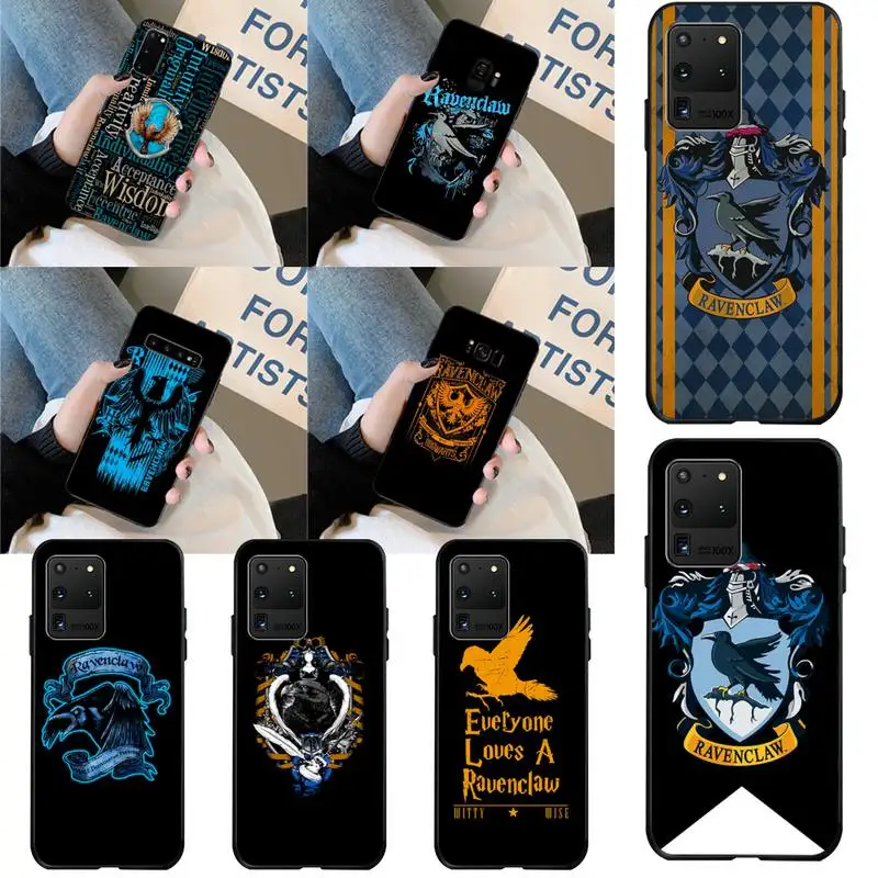 

HPCHCJHM Ravenclaw Phone Case for Samsung S20 plus Ultra S6 S7 edge S8 S9 plus S10 5G