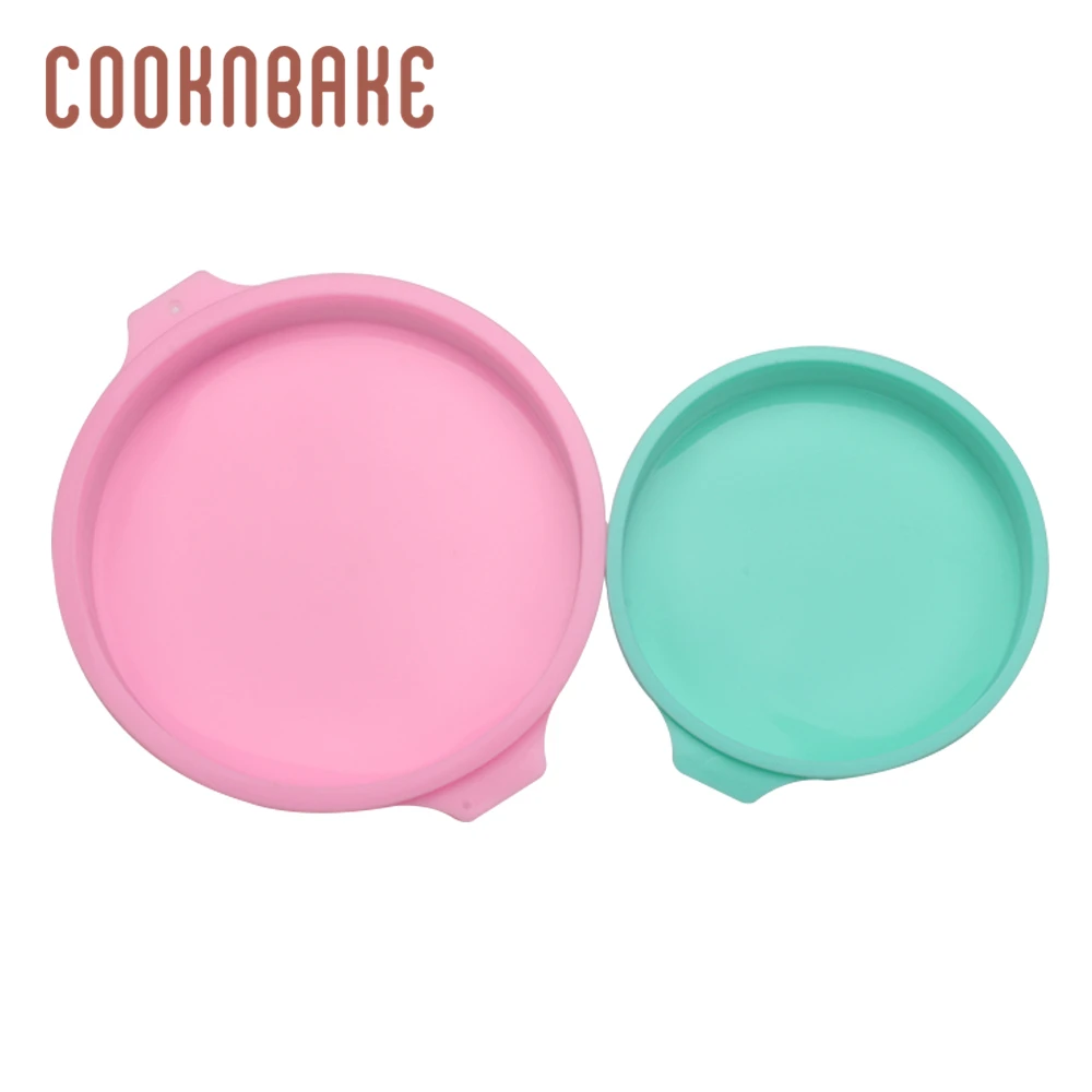 

COOKNBAKE rainbow cake mould silicone mold for small cake decorating round cakes bread pastry form pizza pan DIY christmas