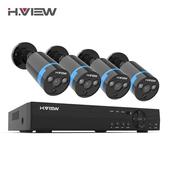 

H.VIEW Security Camera System 8ch CCTV System 4 1080P CCTV Camera Video Surveillance Kit 8ch DVR Video Surveillance Outdoor