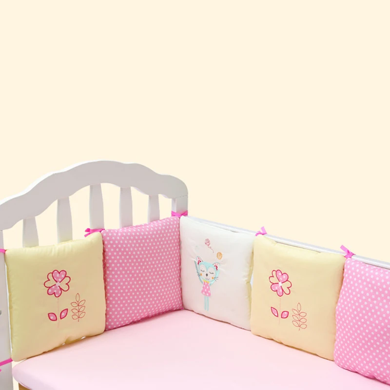 6 шт./каждый защитный коврик для детской кроватки, забор для детской кроватки, забор для детской кроватки, Комплект постельного белья