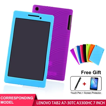 

SZOXBY For Lenovo A3300-T 7 Inch Flat Soft Silicone Case A7-30 Protective Cover A3300 Case Tablet Protective Washable Cover