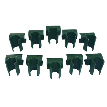 

10PCS Plant Trellis Connector Garden Pipe Clip Buckles Plastic Fixing Pipe Ring