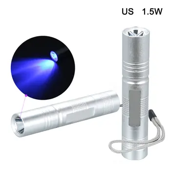 

1.5w Uv Lamp Disinfection Flashlight Lamp Available Uv Disinfection Lamp Handheld Portable Home Travel For House Toys Cleaning