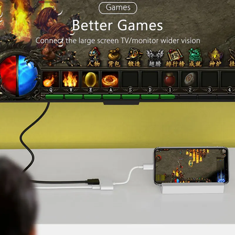 Кабель Hdmi для Iphone адаптер HDMI Lightning автомобиля кабель ipad IOS 1080P подключения