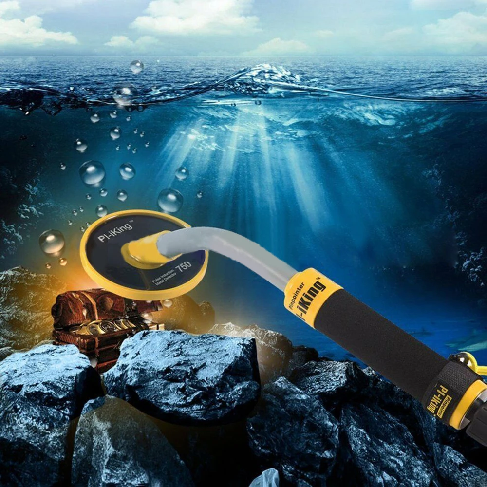 

PI750 Handheld Underground Waterproof Metal Detector Detection Diving Underwater Treasure Hunt Positioning Rod Without Battery