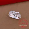 100% 925 Sterling Silver Jewelry Vintage hollow Pattern Couple's Wedding Silver Rings for Women Men Fashion Anel De Prata Bijoux ► Photo 2/5