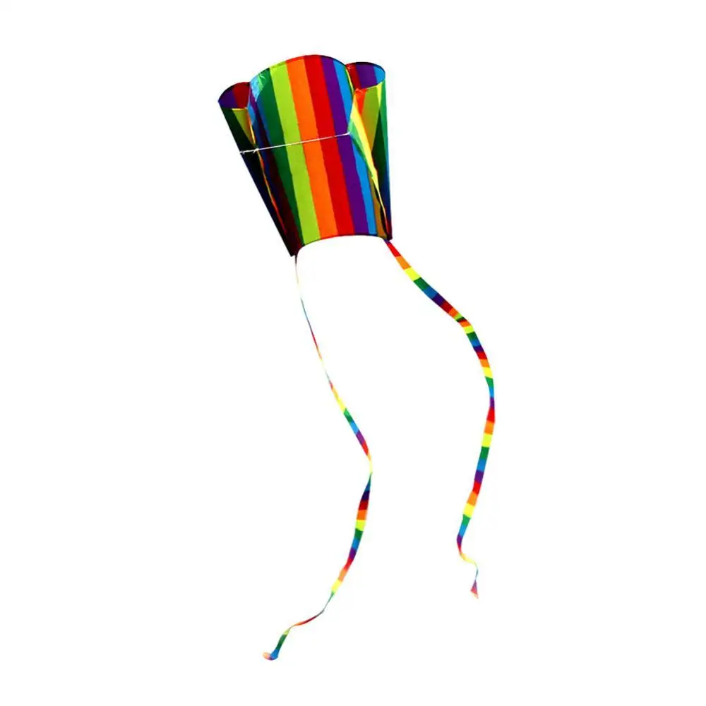 

Adult Frameless Kite Outdoor Colorful Rainbow Parafoil Long Tail Flying Kite with 30m Line Children Kids Fun Toy Kite Accessorie