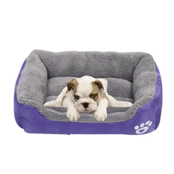 

Cotton Dog Cat Sleeping Bed House Puppy Warm Kennel Winter Matress Soft Material Nest for Pet Small and Medium