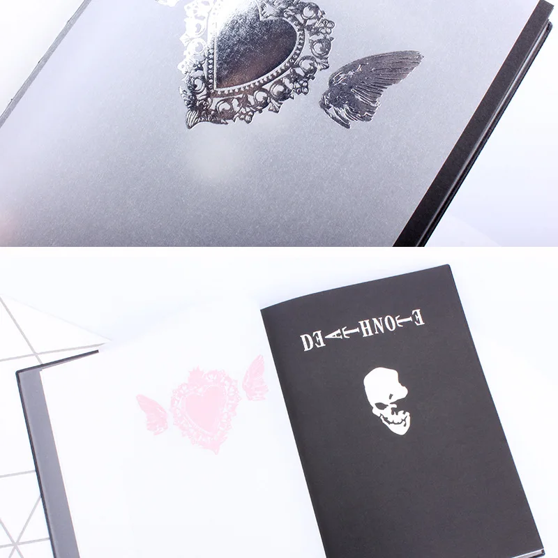 Role-Playing Dead Note Writing Feather Pen Journal Notebook School Diary Cartoon Book Cute Fashion Theme Death Note Plan Anime