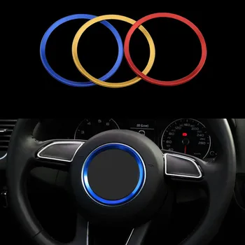 

Car Styling Decoration Ring Steering Wheel Circle Sticker For Audi A1 A3 A4 A5 A6 A7 Q3 Q5 S3 S5 S7 TT Stainless Steel Accessory