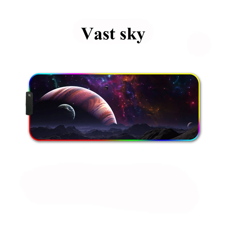 RGB игровой коврик для мыши для геймера светодиодный большой компьютерный коврик для мыши с радужной подсветкой геймерский коврик для мыши с подсветкой Mause коврик для клавиатуры Настольный коврик - Цвет: Xing qiu