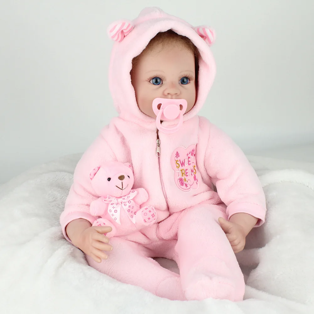 NPKDOLL bebe reborn, силиконовая кукла, игрушки, 22 дюйма, ткань, тело, Новорожденные, младенцы, живой Реборн, детские куклы, подарок