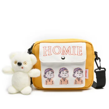 

summer white canvas bags for women 2020 small square bags for girl trend mini handbags wholesale shoulder handbags female