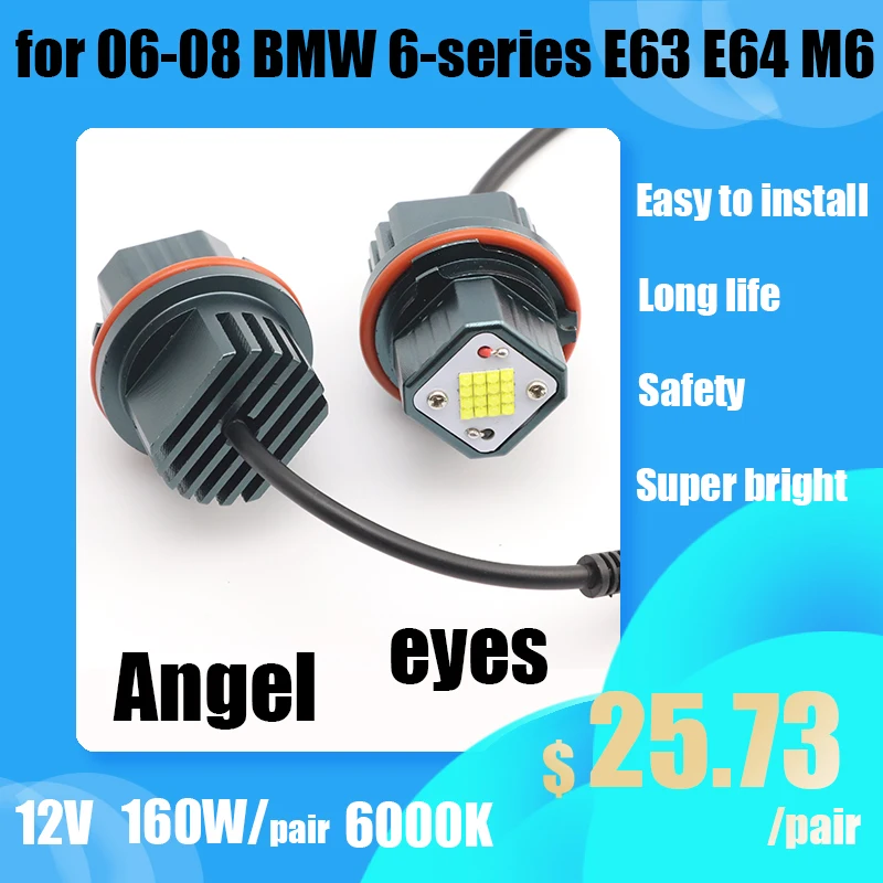 

LED Marker IP65 free error White 3-year warranty daytime light LED Angel Eyes Marker for 06-08 BMW 6-series E63 E64 M6