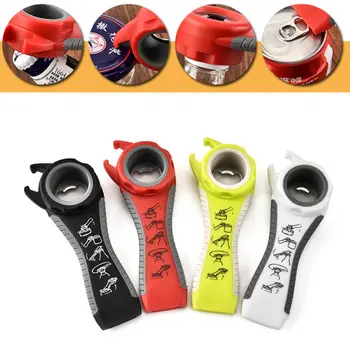 

2019 new hot 5 in 1 Opener Bottle Opener Jar Can Kitchen Manual Tool Gadget Multifunction NewBar Tools Multifunction Can Bottle