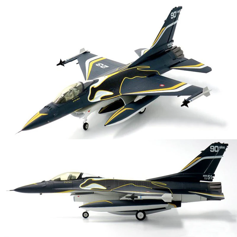 Изысканные 1/72 Итальянские ВВС F 16A истребитель 90 летия цветной живописи сплава