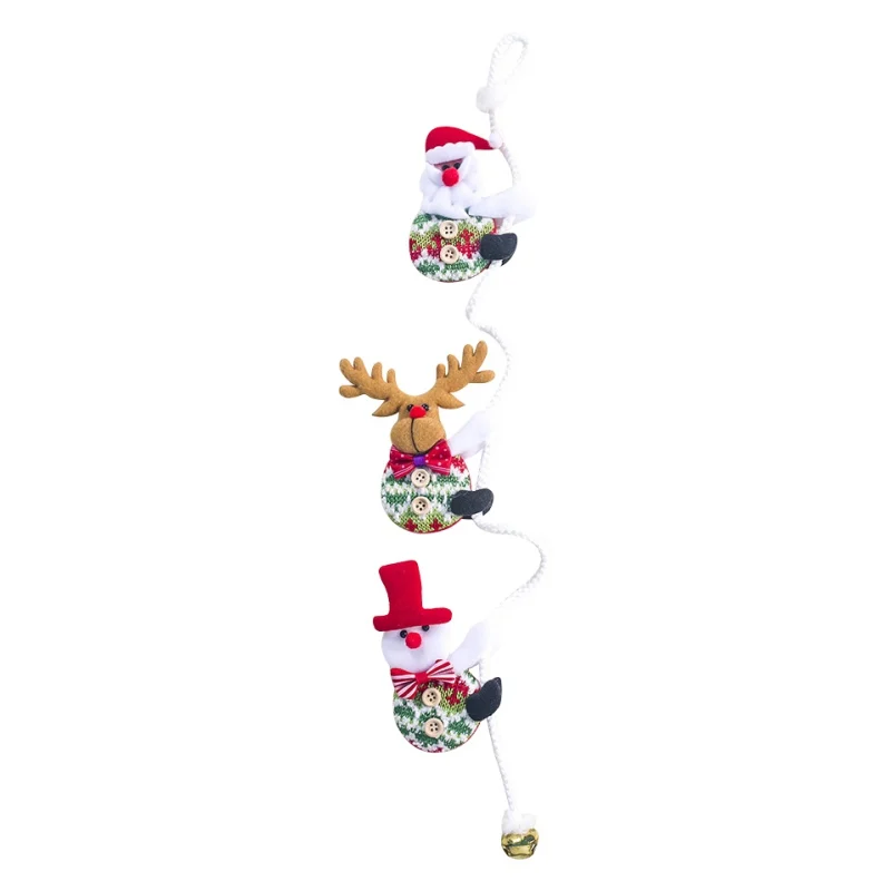 Рождественская электрическая лестница, Санта Клаус, милые Рождественские елочные украшения, подвесное украшение, забавные новогодние подарки для детей, вечерние - Цвет: D2