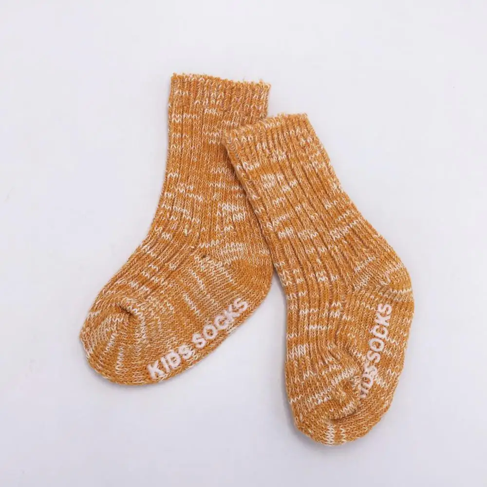 6 Fashion Autumn Winter kids socks baby Anti-skid cotton socks infant Thick Warm socks girls and boys socks - Цвет: 6
