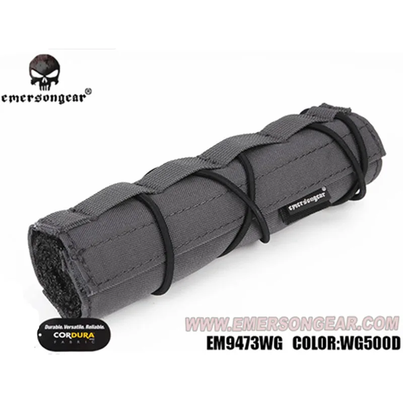 Emersongear Emerson Suppressor Охотничьи Аксессуары 18 см Mirage Heat Cover Shield Sleeve глушитель крышка глушителя Quick Release - Цвет: WG