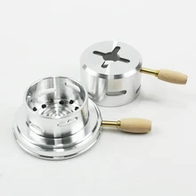 Приспособления для управления теплом кальяна с двойной ручкой, чаша для кальяна на древесном угле, аксессуары Chicha, ветрозащитный комплект Chicha Provost Narguile