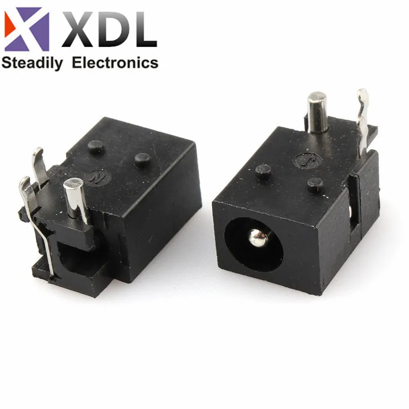 10Pcs DC-023 4.0mm x 1.7mm Black DC Power Jack Socket Connector DC023 4.0*1.7mm 4.0x1.7 needle Female | Обустройство дома