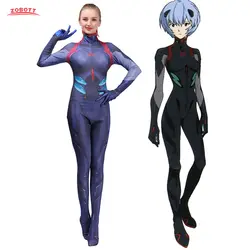 Аниме EVA NEON GENESIS EVANGELION Plugsuit Косплей Костюм zenцельzentai Цельный боди костюм комбинезоны для взрослых детей