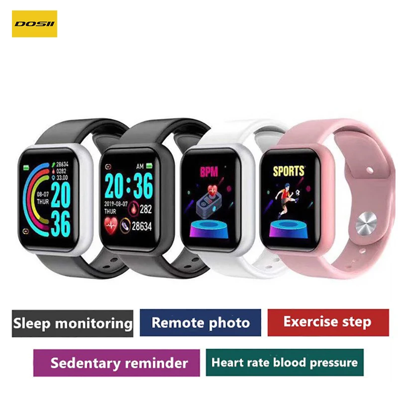 

Bluetooth Smart Watch Waterproof Blood Pressure Fitness Tracker Heart Rate Monitor Smartwatch Sports Watch For Apple IOS Android