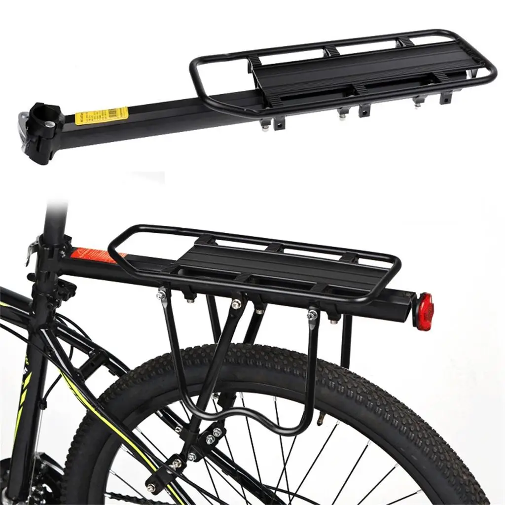 Bicycle Touring Carrier with Carrier Rack for Non-Disc Brake Mounts Frame-Mounted for Heavier Top & Side Loads Bike Cargo Racks