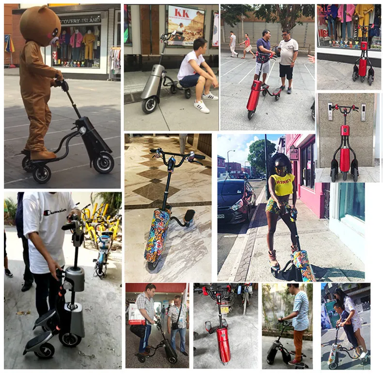 Daibot Electric Scooter Adults Three Wheel Electric Scooters Quick Charge 10 inch 36V 600W Electric Skateboard Scooter With APP  (41)