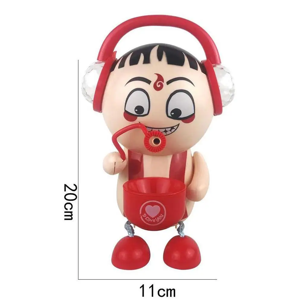 GloryStar Children Kids Lovely Cartoon Electric Music Blowing Bubble Machine Bathroom Toy Gift 4