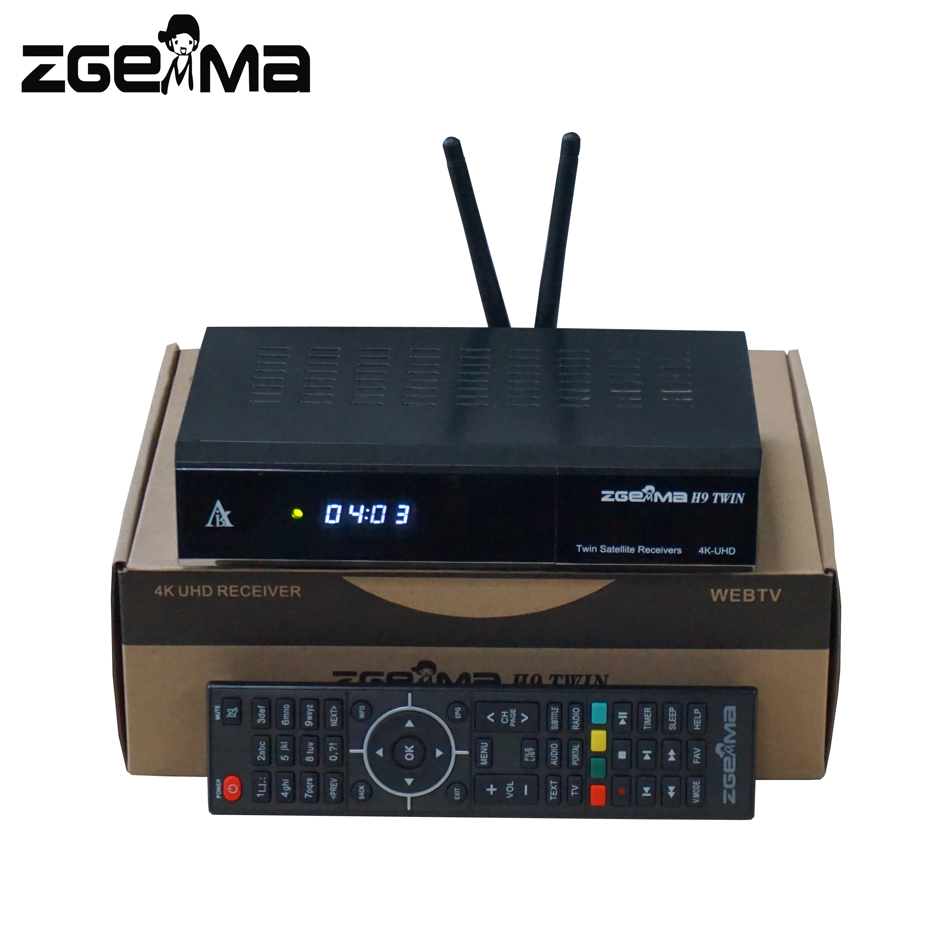 2 шт./лот ZGEMMA H9 Twin с * CI + DVB S2X тюнер Dual WIFI 4K UHD спутниковый ТВ приемник SSD