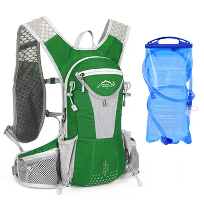 Водонепроницаемый велосипедный мужской женский спортивный нейлоновый рюкзак для езды на велосипеде, туризма, кемпинга, гидратации, велоспорта - Цвет: With water bag
