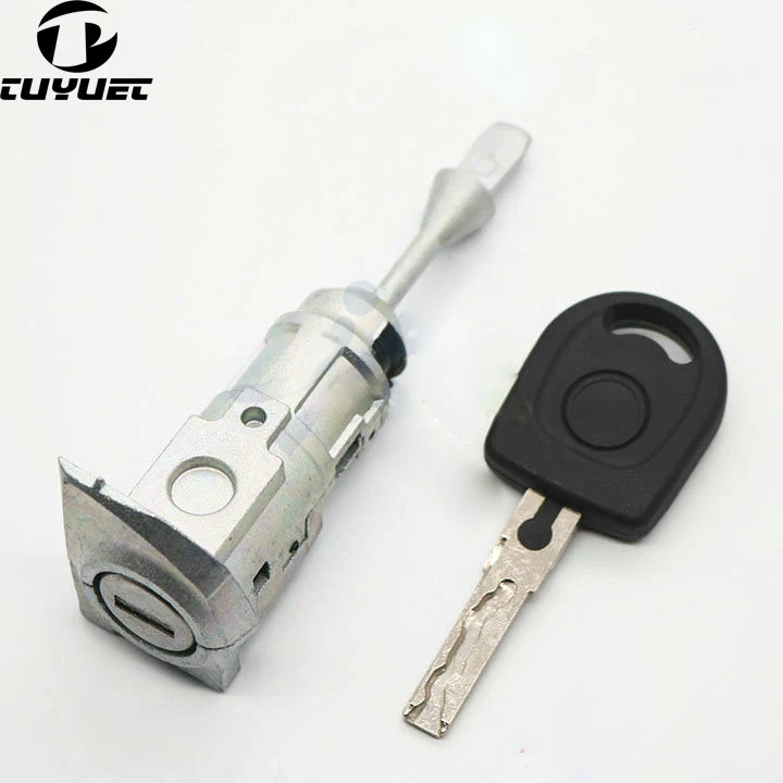 Car Lock Cylinder for VW 2013 New Passat B5 Driving Door Center Control  Lock Cylinder with Transponder Key Shell